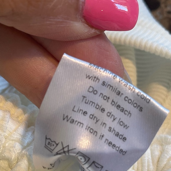 Boutique White Ribbed Tee Sleeveless Dress W/Ruching SZ S - Picture 10 of 10